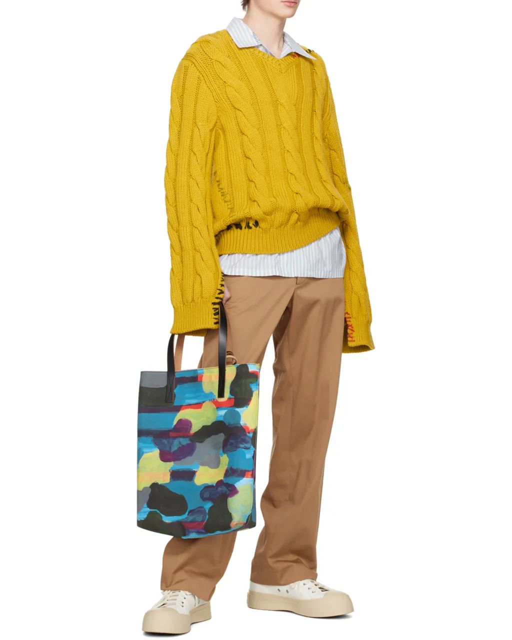 Graphic-Print Tote Bag