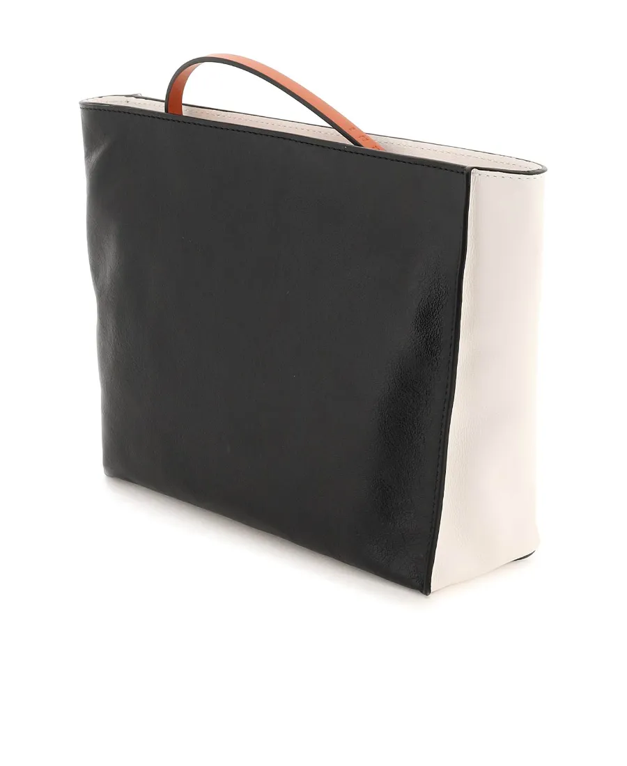 Logo-Print Detail Clutch Bag