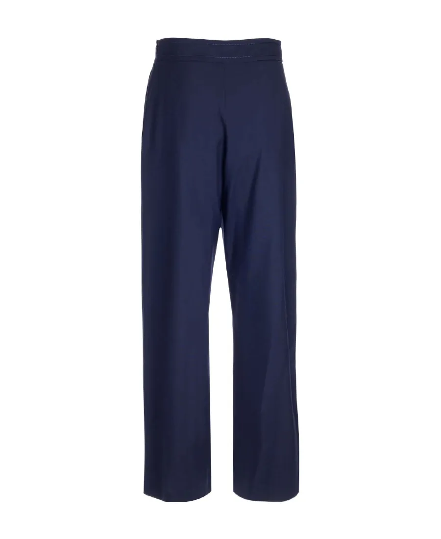 Wide-Leg High-Waisted Trousers