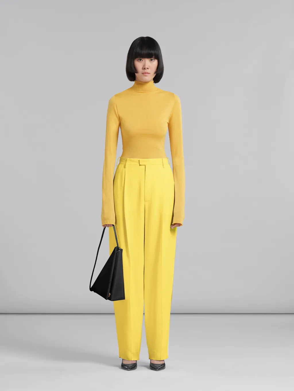 Triangle Foldover Shoulder Bag