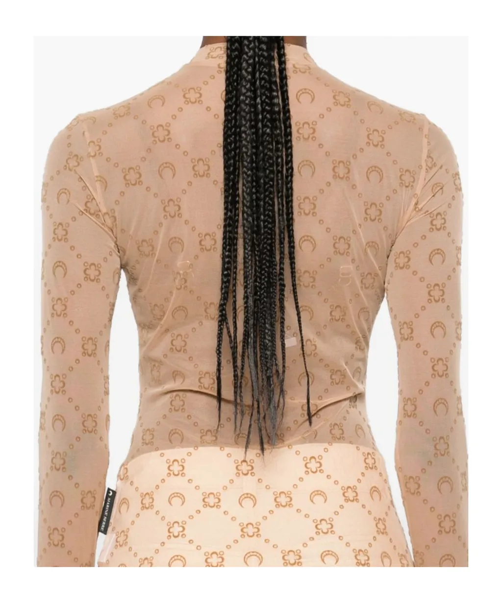 Moon-Pattern Mesh Top