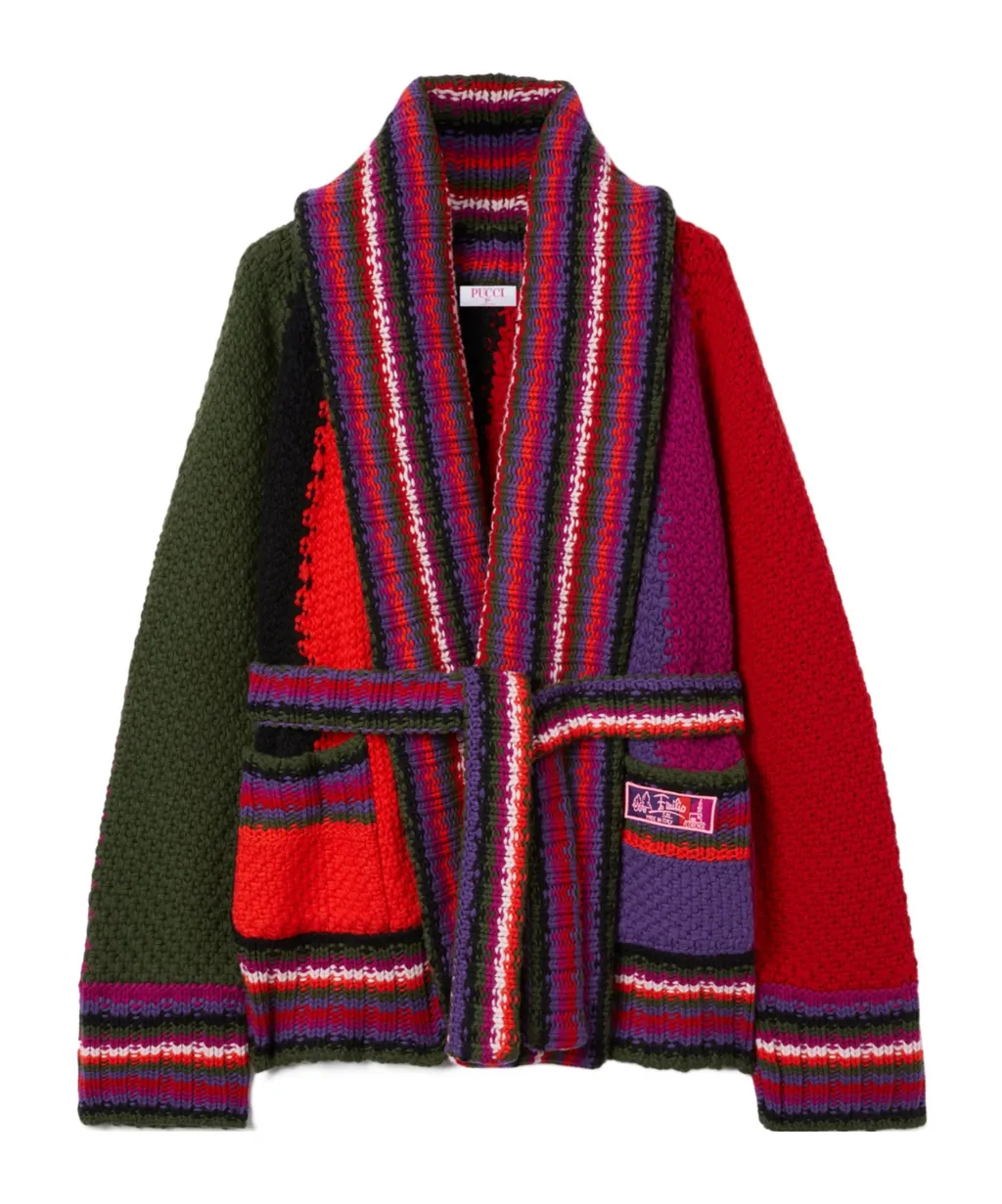 Oversized Colorblock Cardigan
