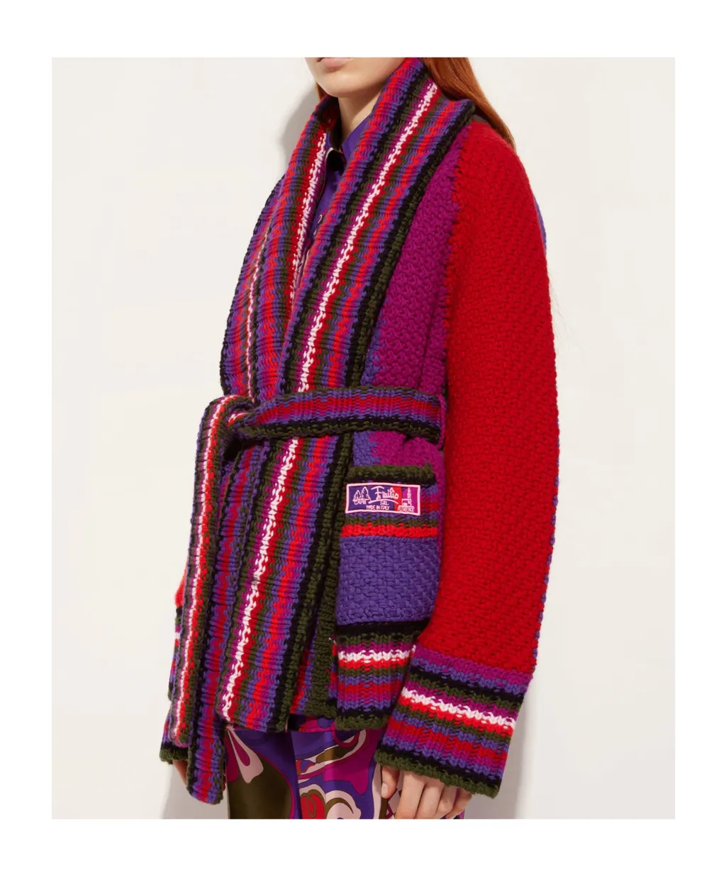 Oversized Colorblock Cardigan