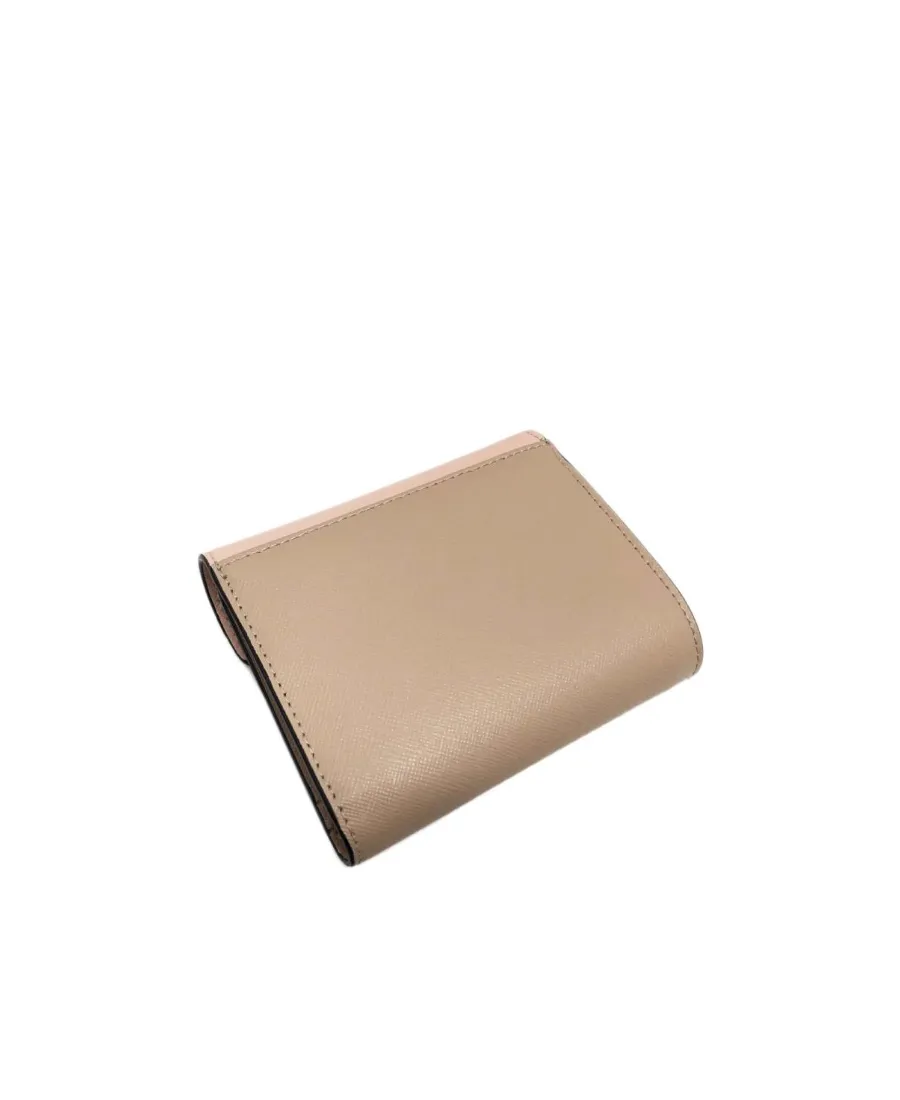 Panelled Logo Print Wallet