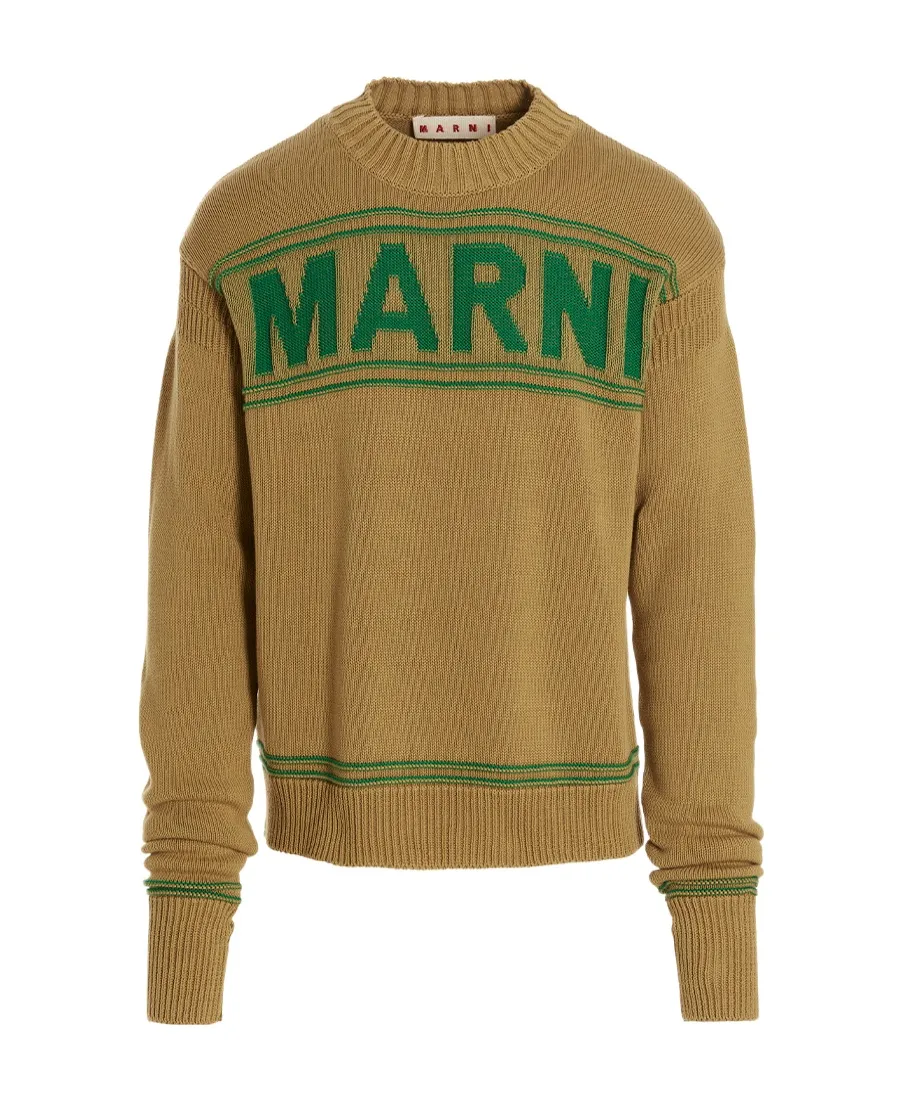 Logo Intarsia Knitted Jumper