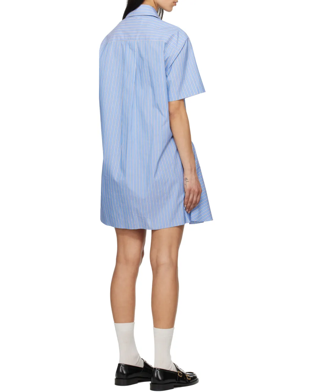 Poplin Striped Shirt Dress