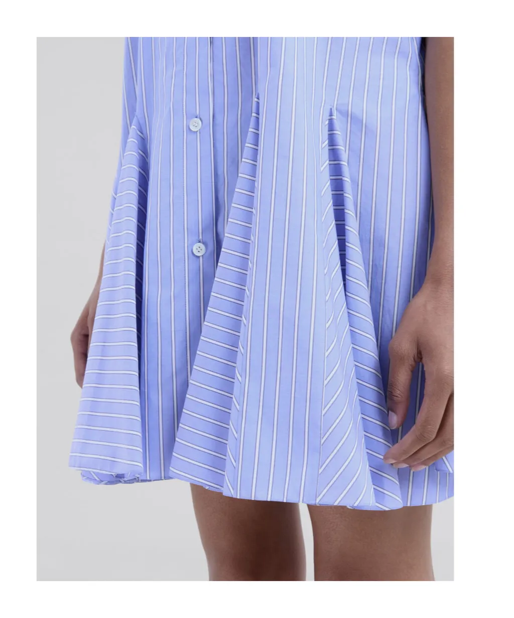 Poplin Striped Shirt Dress