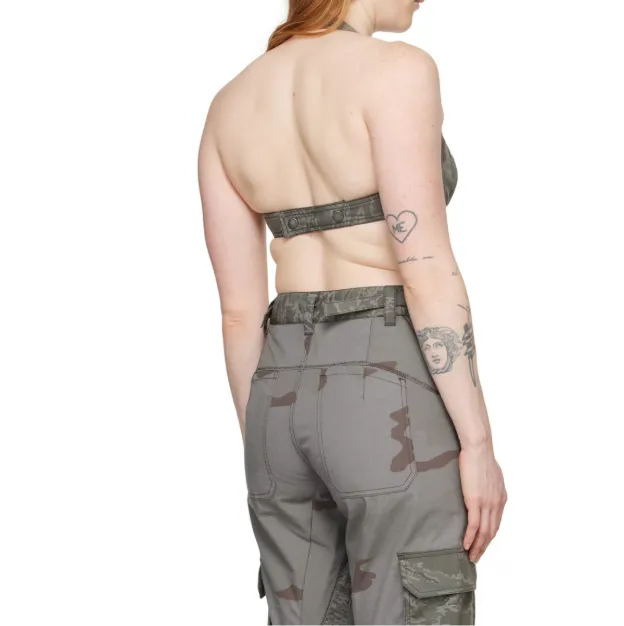 Camouflage Pattern Printed Bra