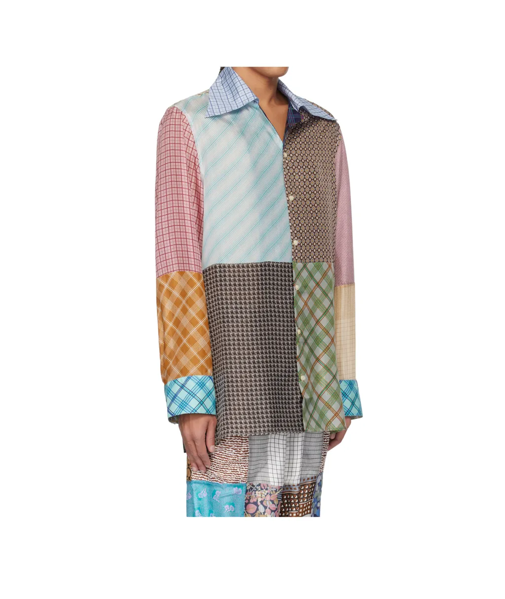 Regenerated Silk-Scarves Shirt