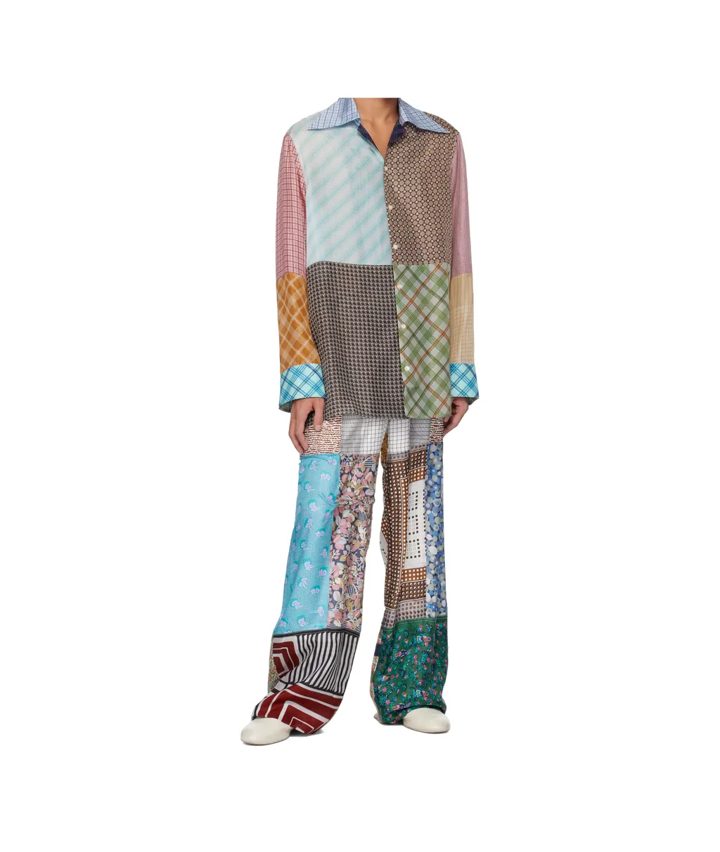 Regenerated Silk-Scarves Shirt