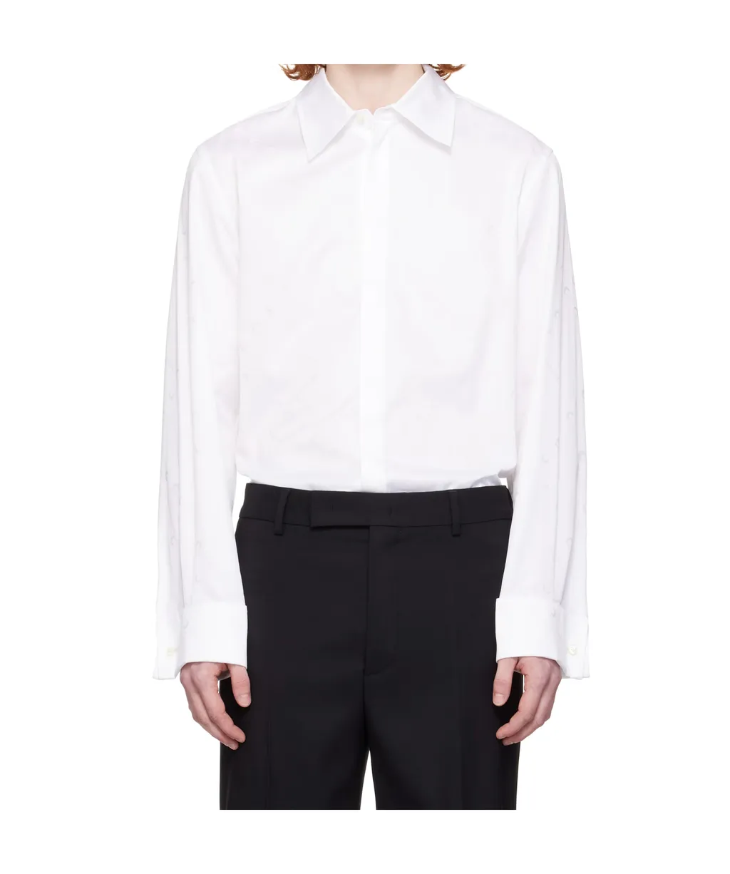 Moon-Jacquard Poplin Shirt