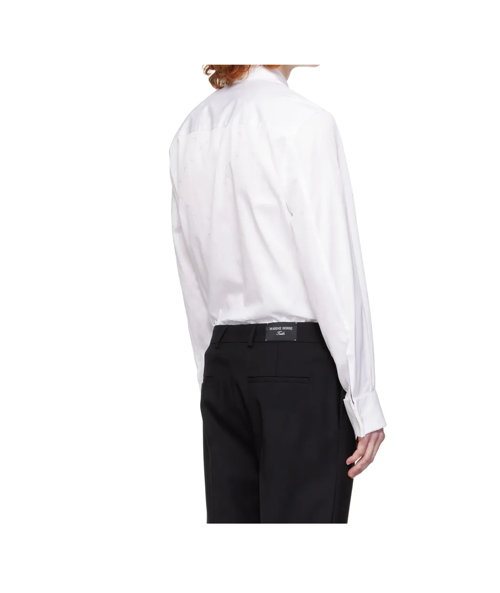 Moon-Jacquard Poplin Shirt