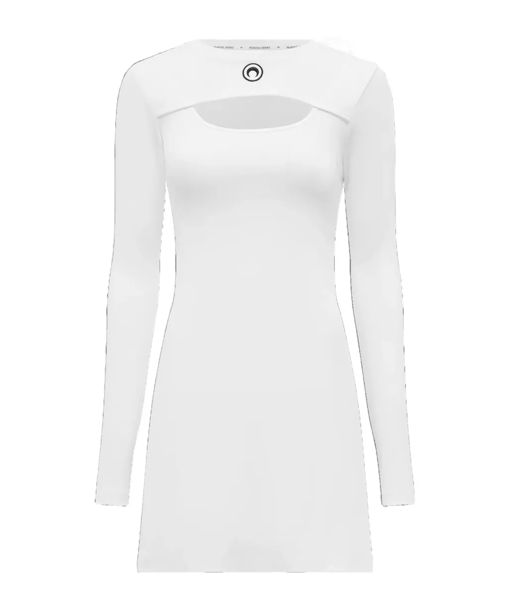 Fitted Mini Dress With Cut-Out