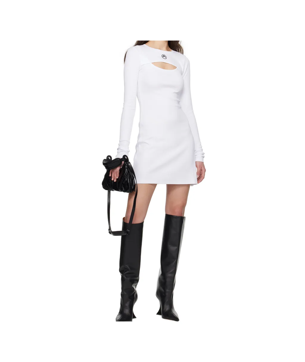 Fitted Mini Dress With Cut-Out