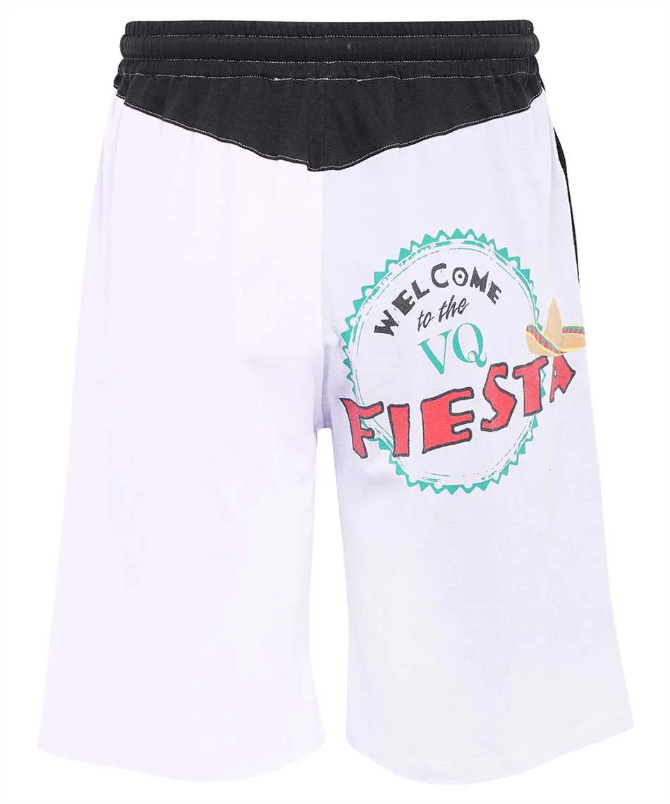 Colour-Block Drawstring Shorts