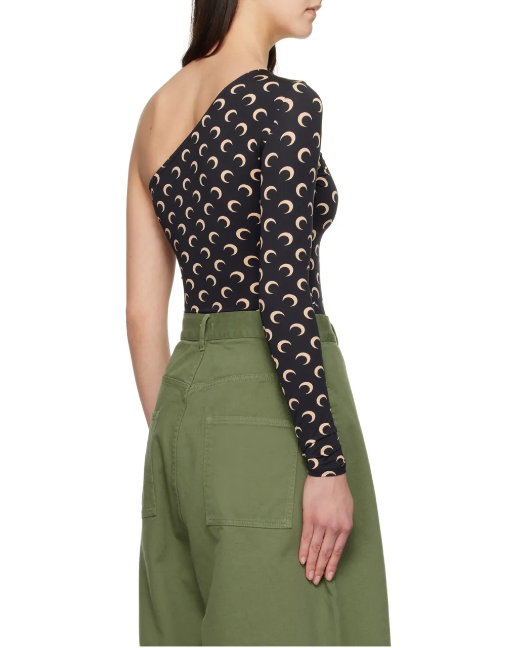 Recycled Moon Jersey Second Skin Asymmetric Top