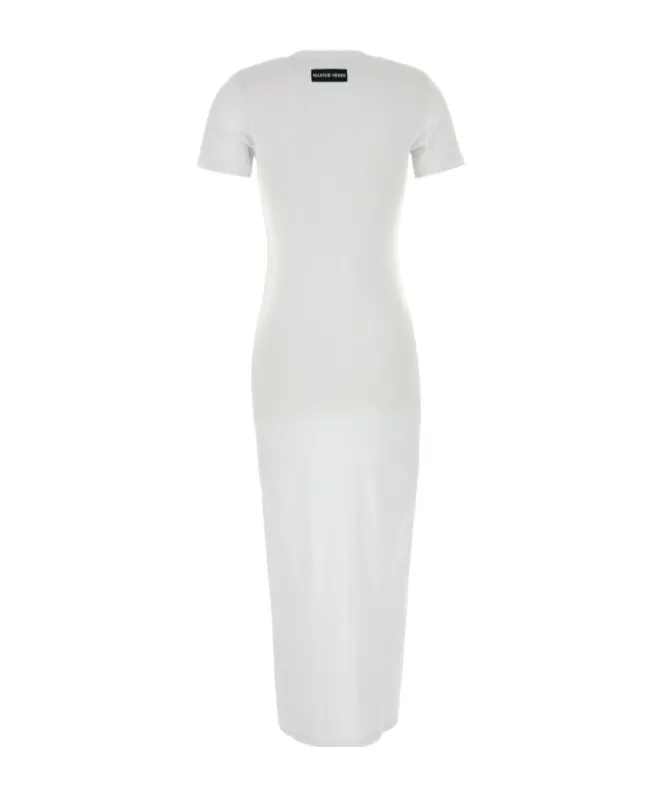 Logo Embroidered Crewneck Dress