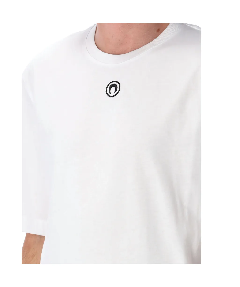 Moon Embroidered Crewneck T-Shirt