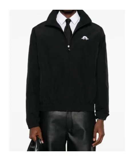 Logo Embroidered Sport Track Jacket