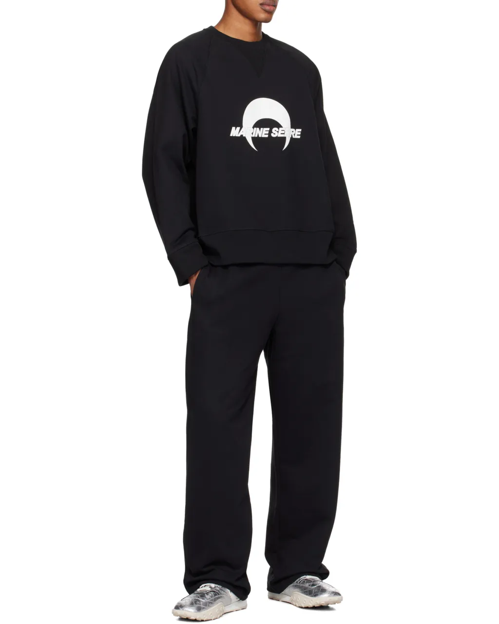 Moon Logo Printed Crewneck Sweatshirt