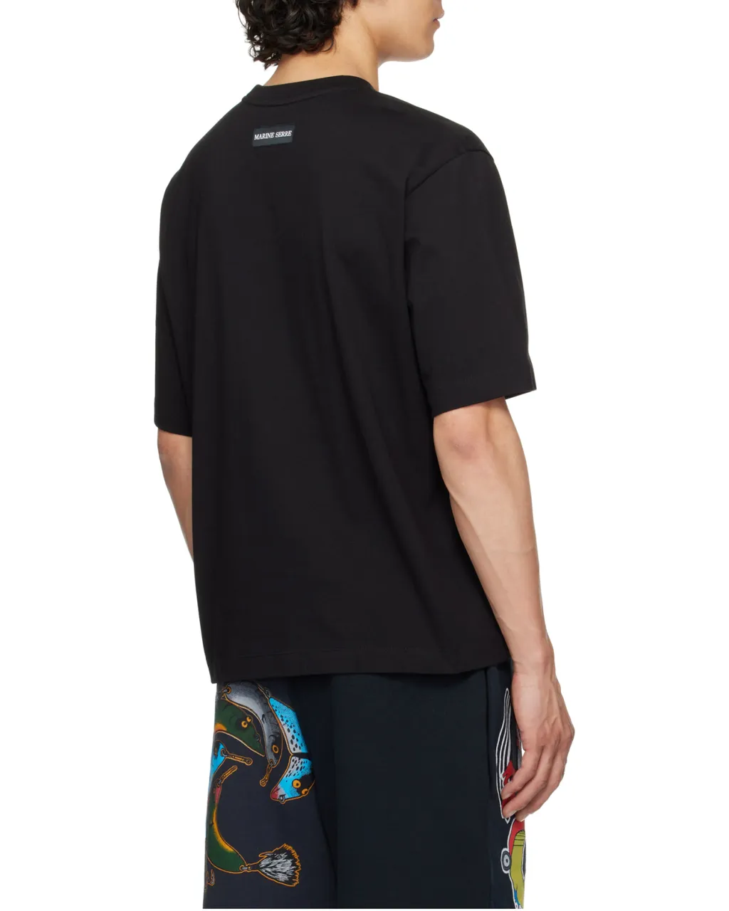 Moon Embroidered Crewneck T-Shirt