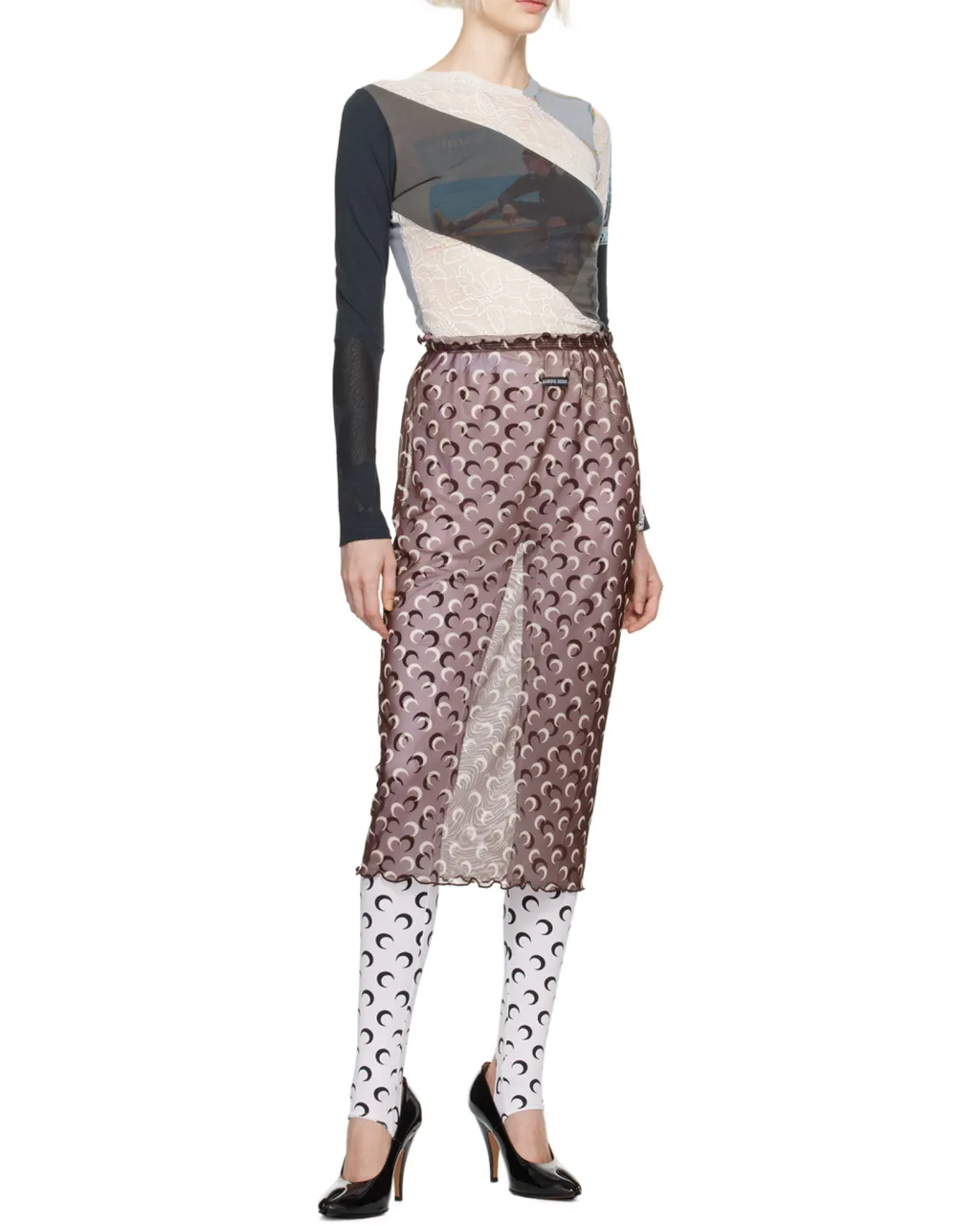 Moon Printed Skirt