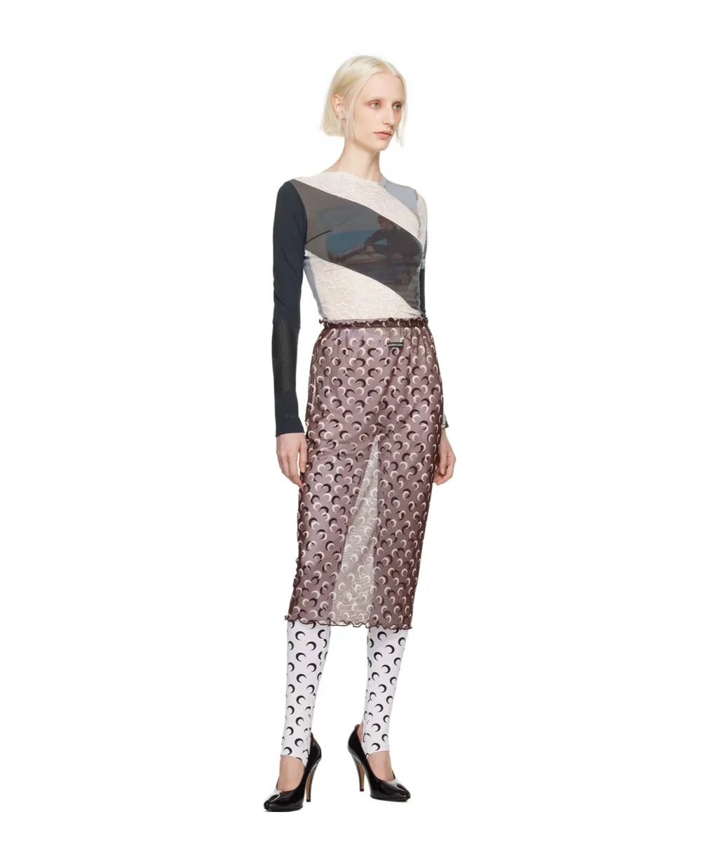Moon Printed Skirt