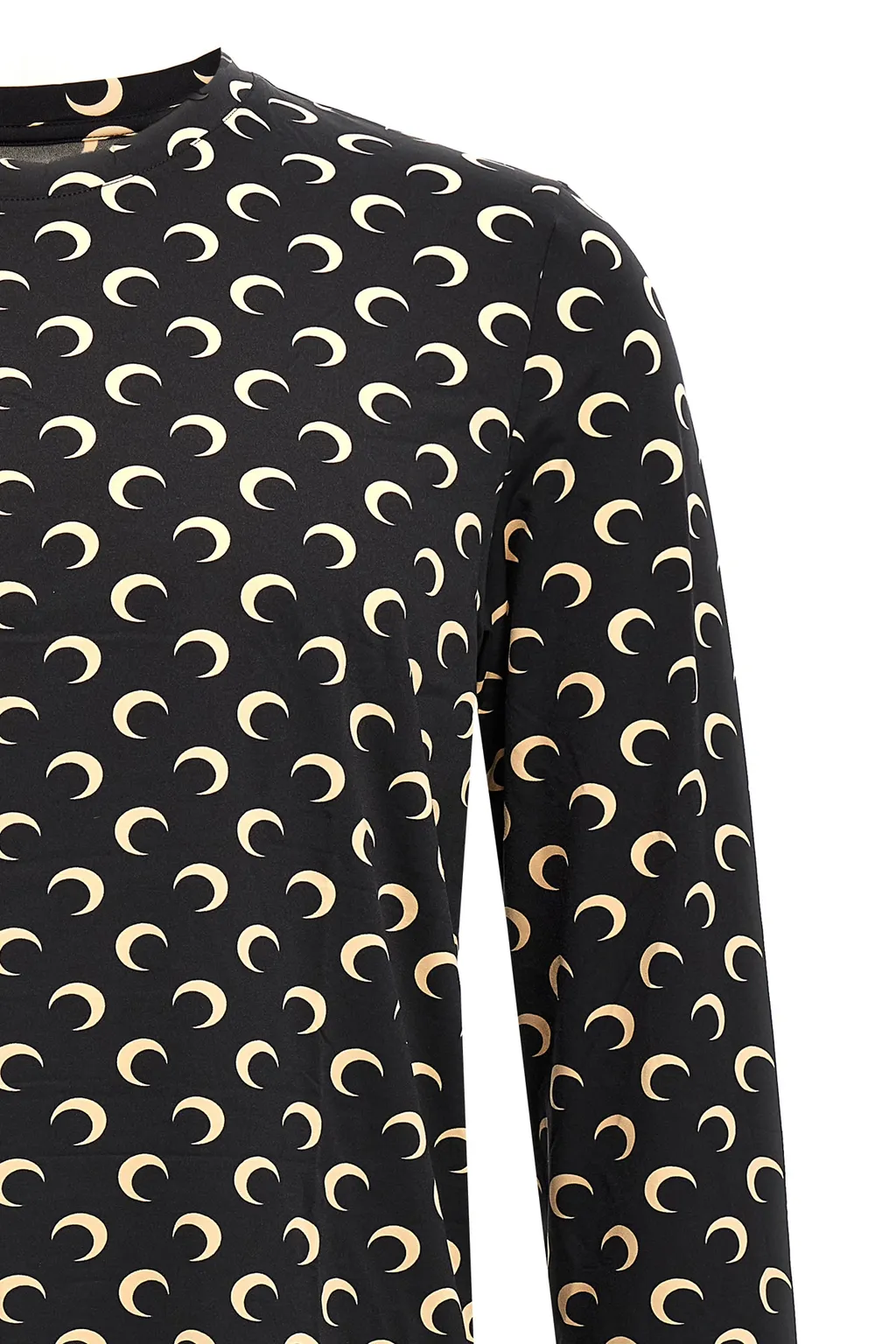 Moon Printed Long-Sleeved T-Shirt