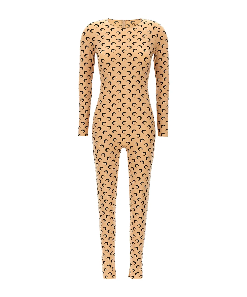 Logo Monogram Crewneck Jumpsuit