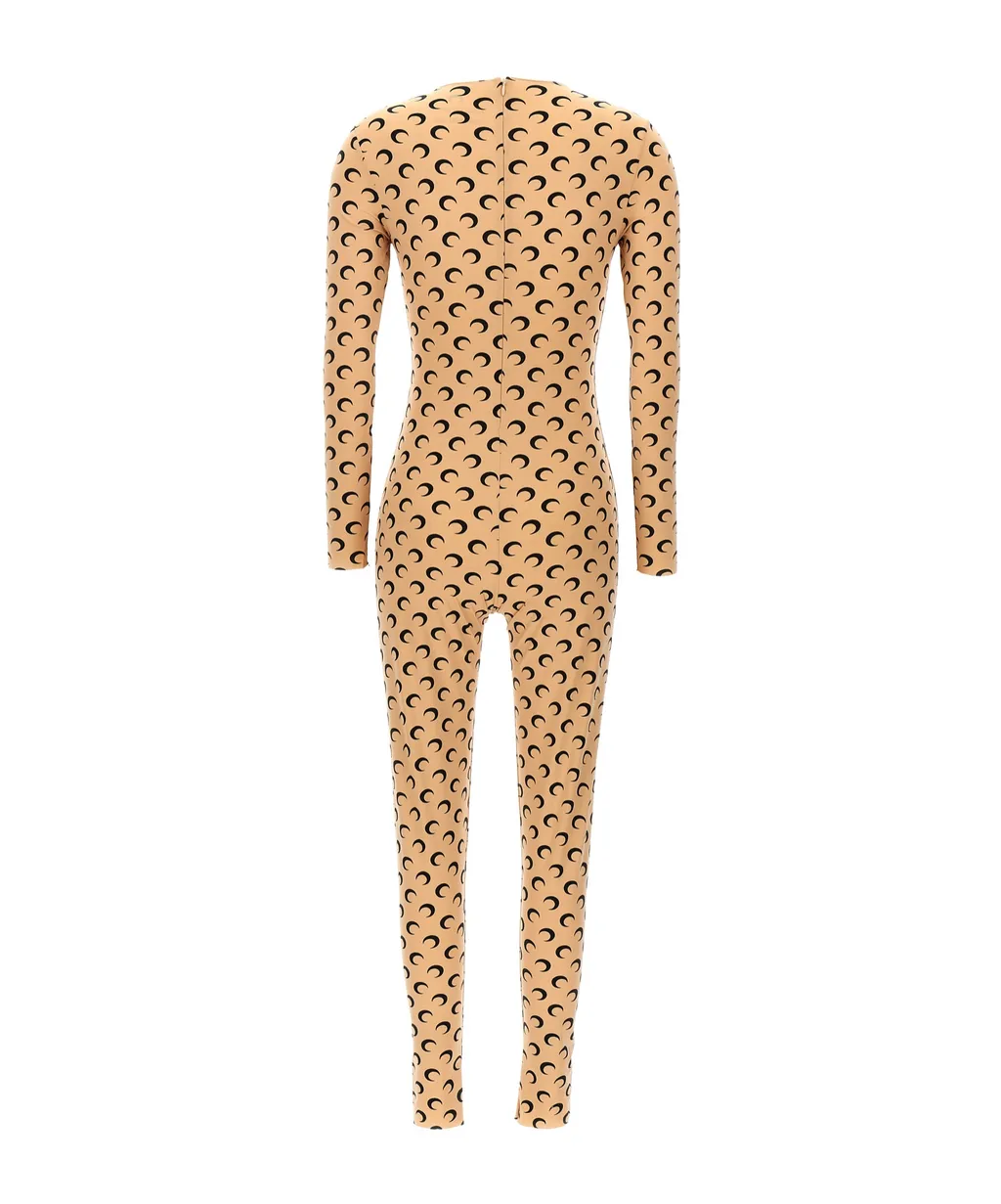 Logo Monogram Crewneck Jumpsuit