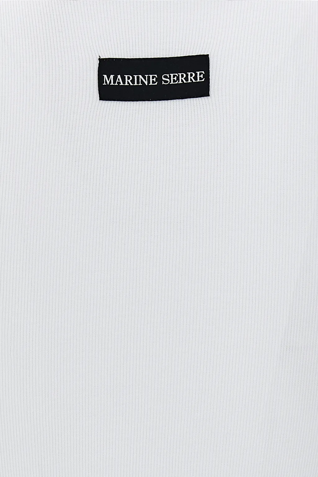 Moon Logo Embroidered Ribbed Tank Top