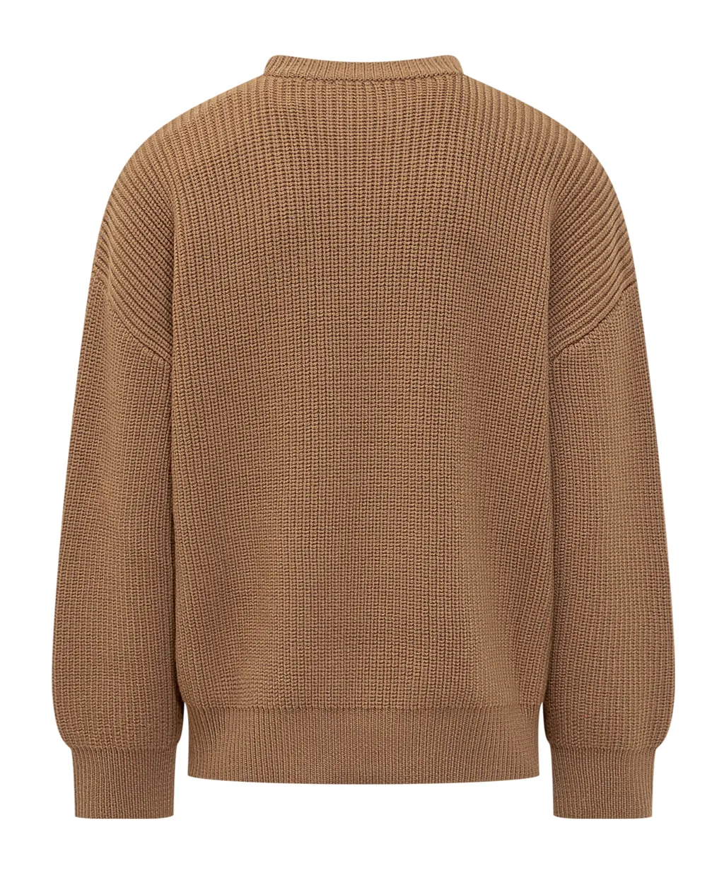 Fisherman Logo Patch Knitted Sweater
