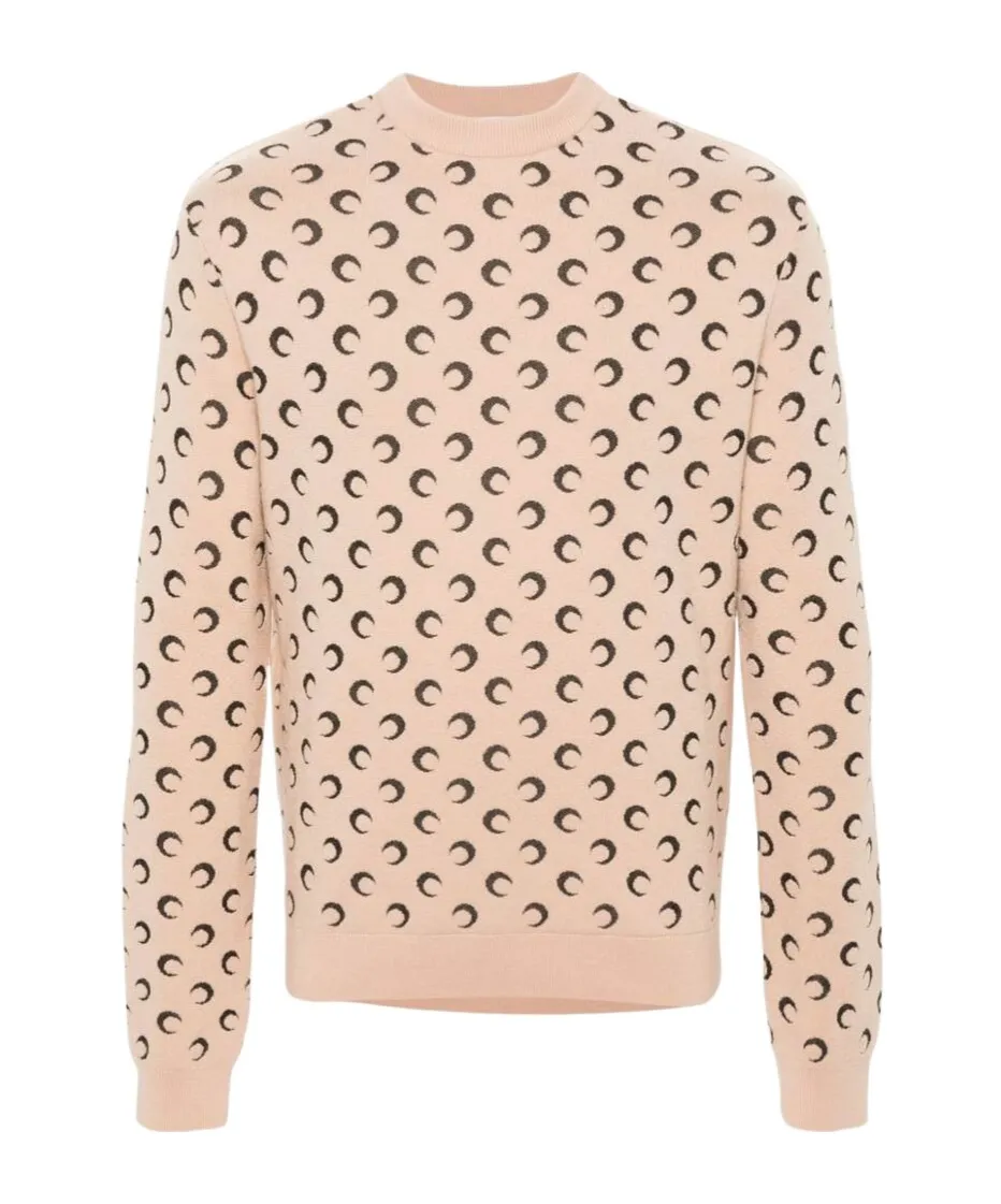 Moon Intarsia Knit Sweater