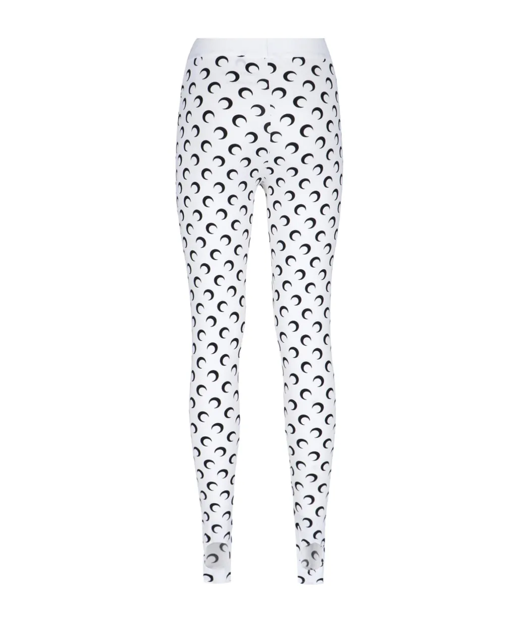 Moon Printed Skinny-Cut Leggings