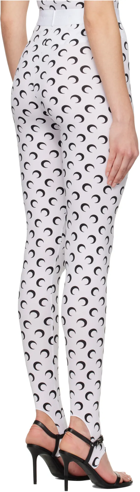 Moon Printed Skinny-Cut Leggings