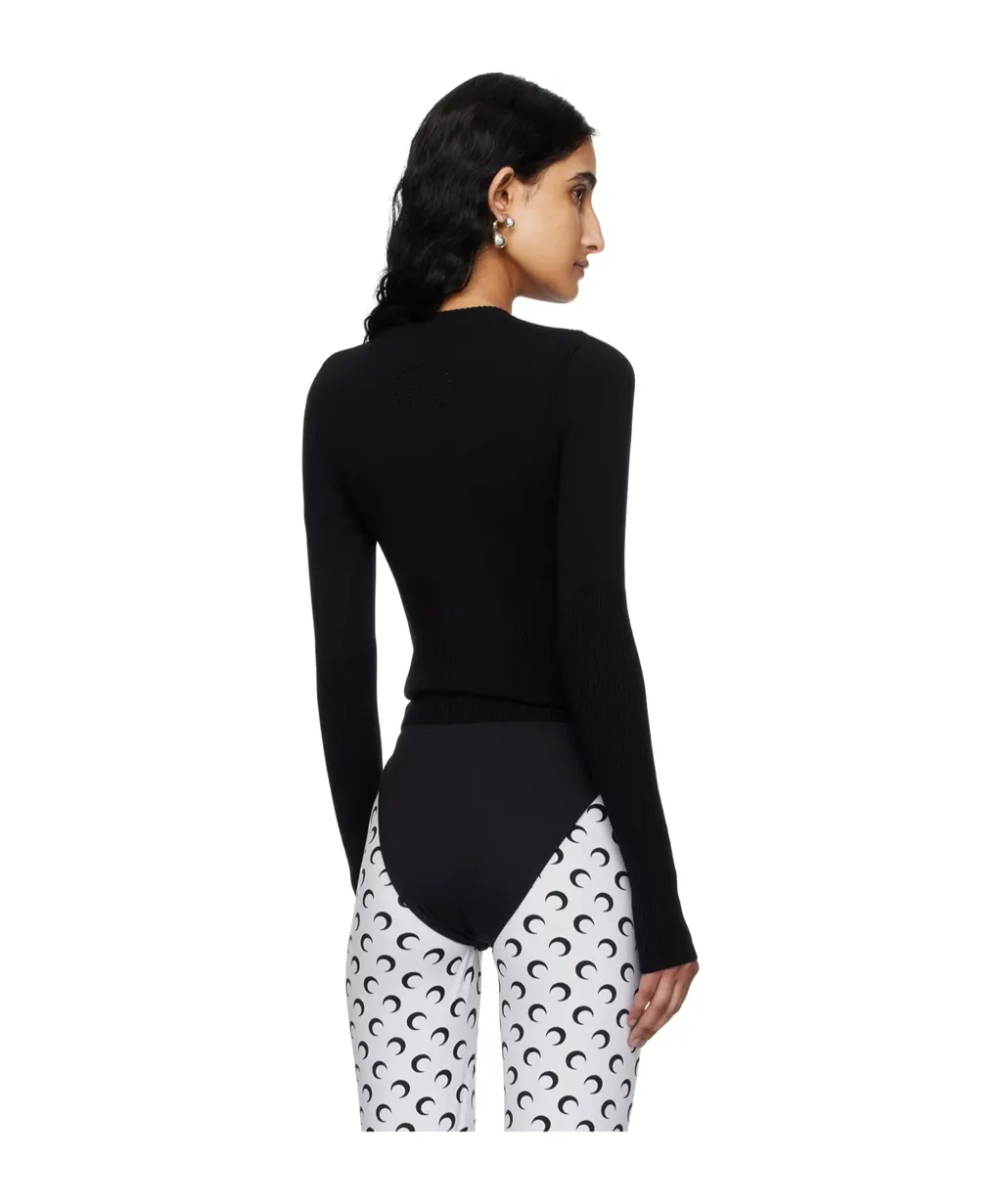 Rib Round-Neck Sweater