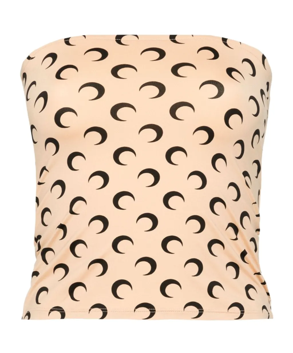 All-Over Moon Printed Top