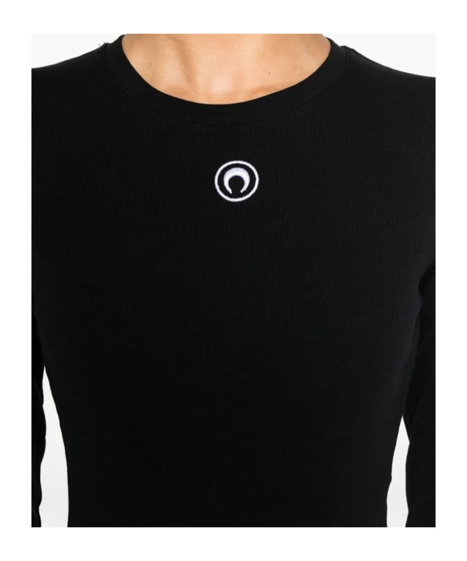 Logo Detailed Long Sleeved Mini Dress