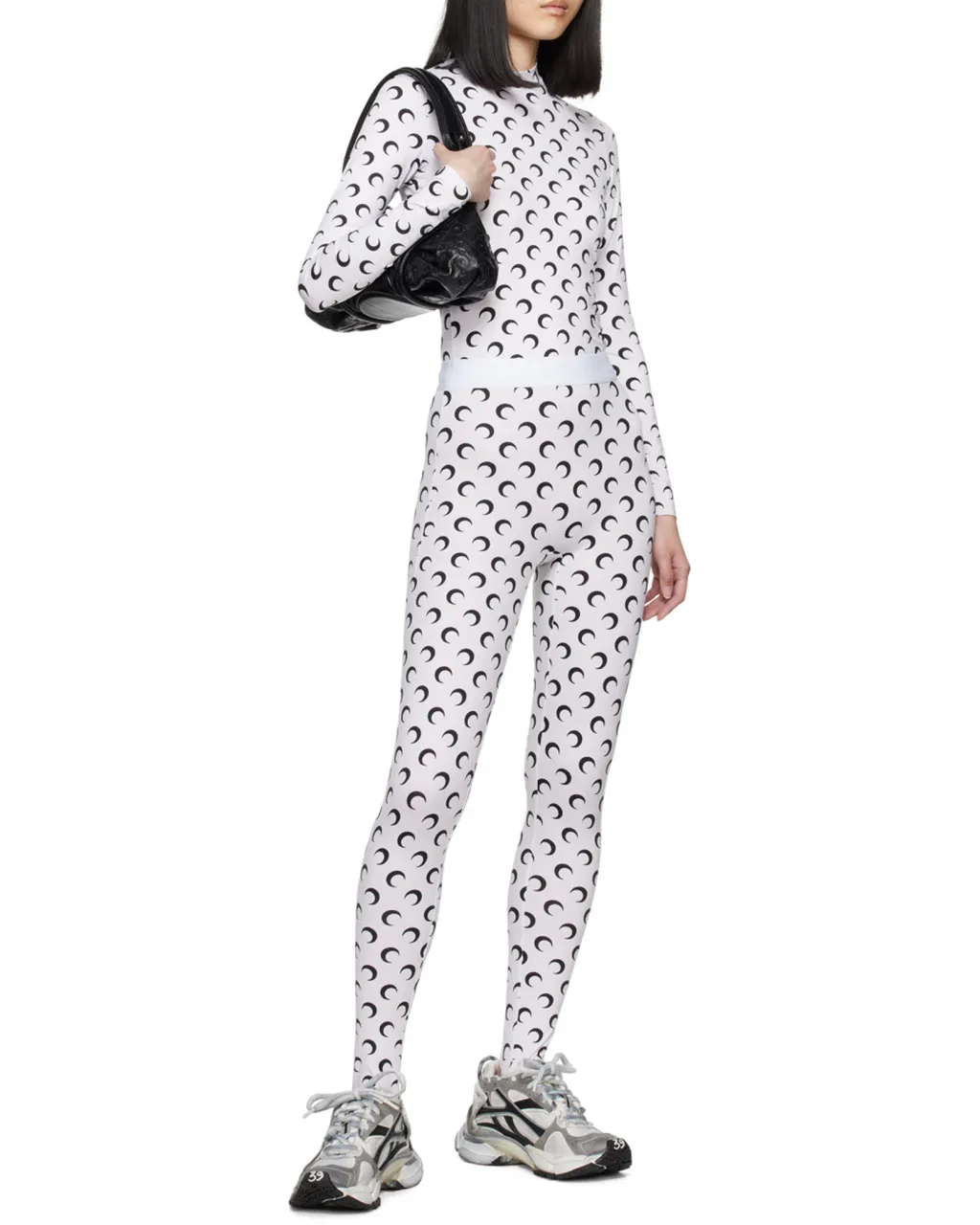 Moon Printed Long Sleeved Top