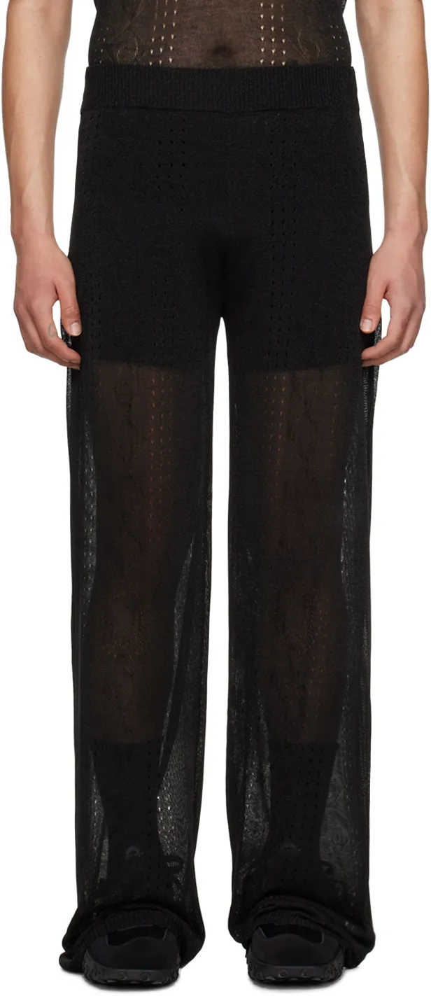 Mesh Logo Pattern Trousers