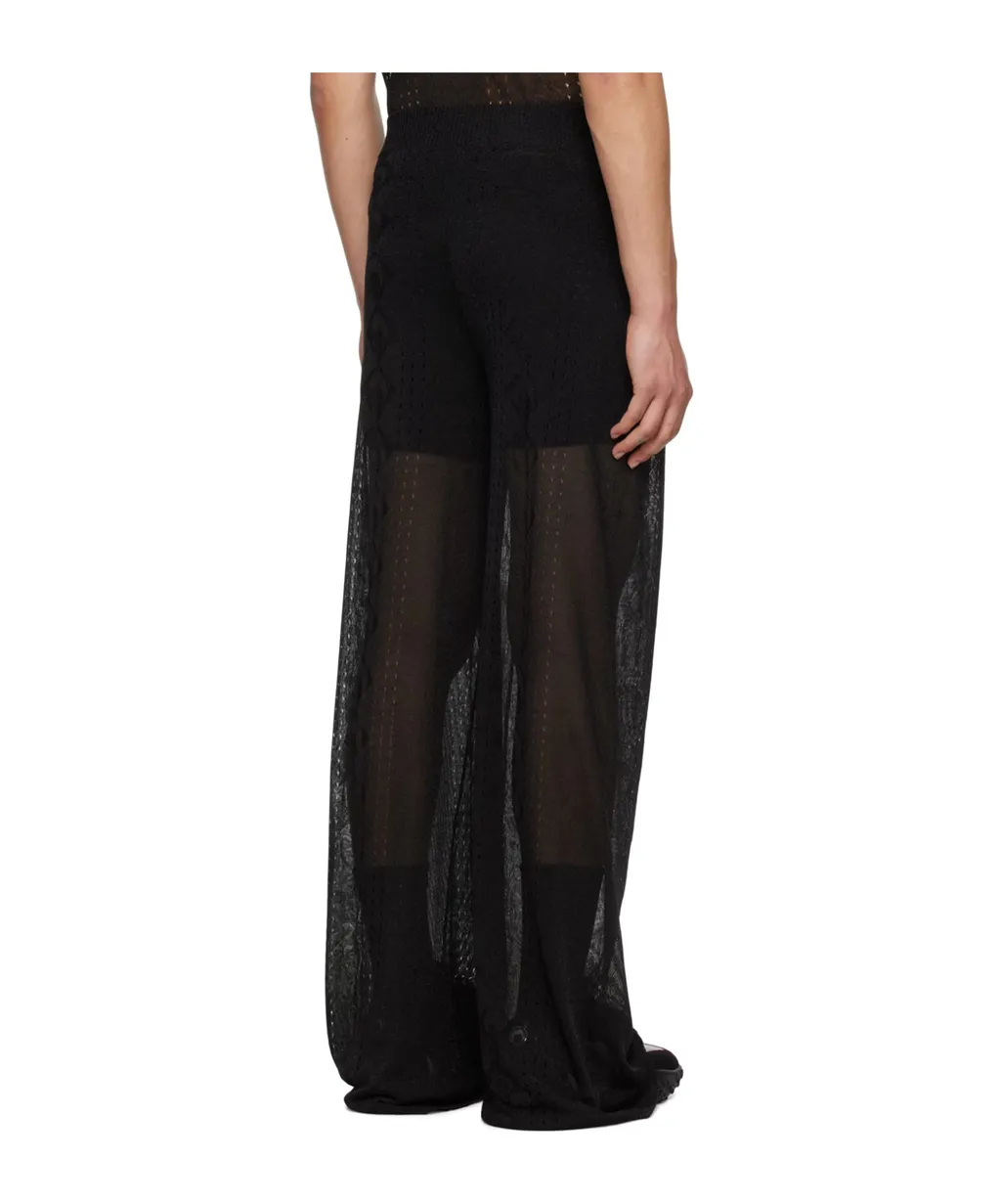 Mesh Logo Pattern Trousers