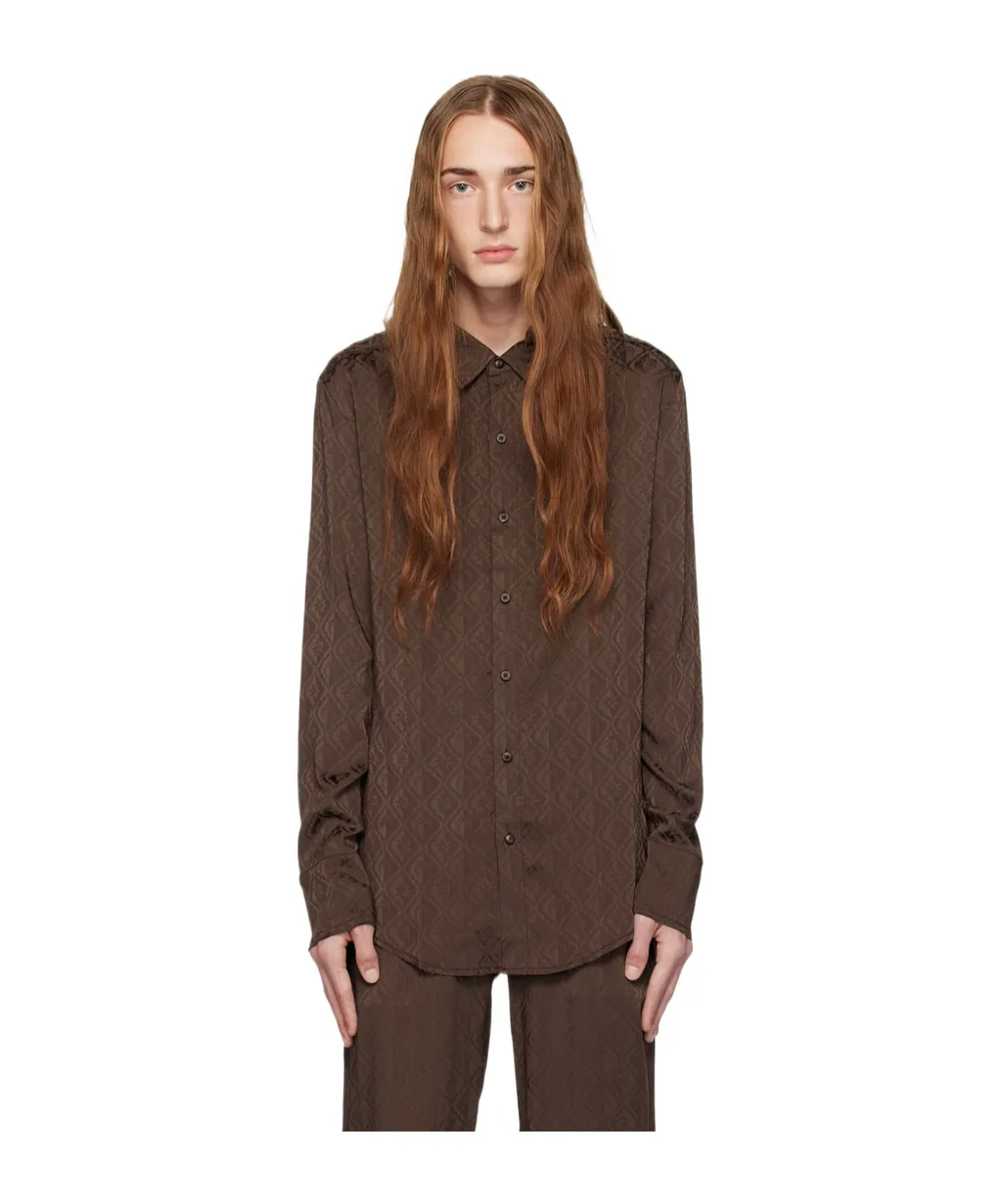 Moon Diamond Button-Down Shirt