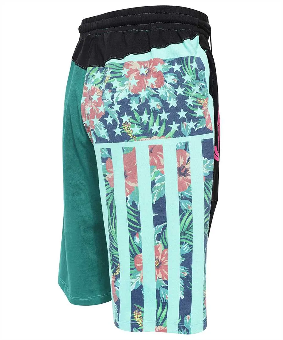 Colour-Block Drawstring Shorts