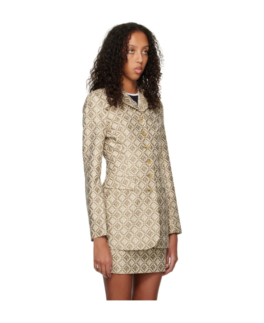 Jacquard Suit Coat