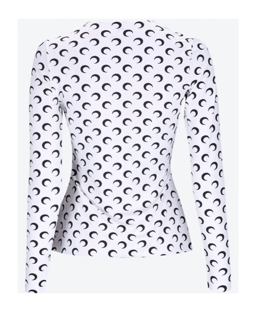 All-Over Moon Printed Top