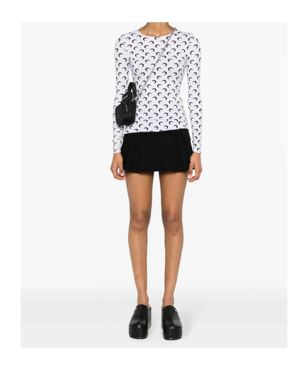 All-Over Moon Printed Top