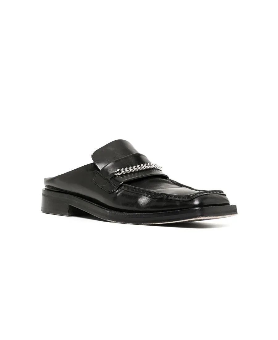 Logo Slack-Heeled Muller Shoes