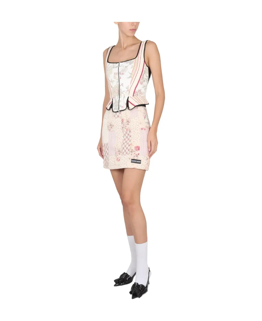 Patchwork Logo Skirt
