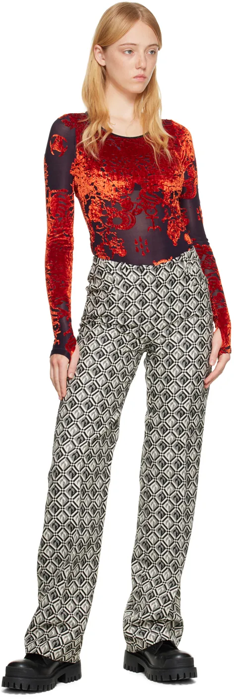 Straight High-Waist Trousers