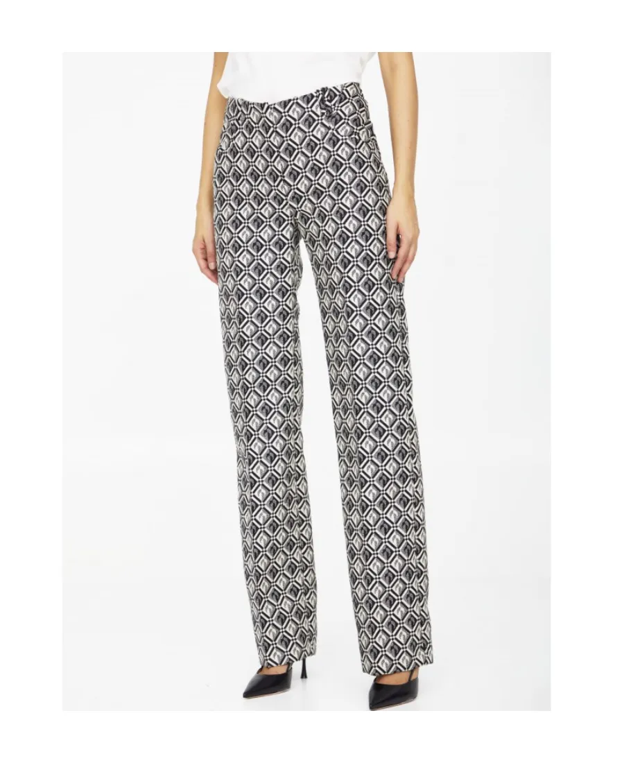Straight High-Waist Trousers